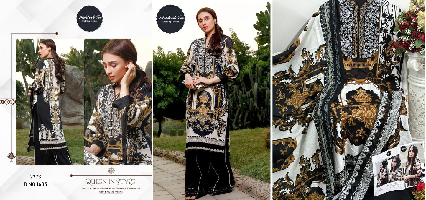 1405Needle Wonder Mehboob Tex Pakistani Salwar Suits