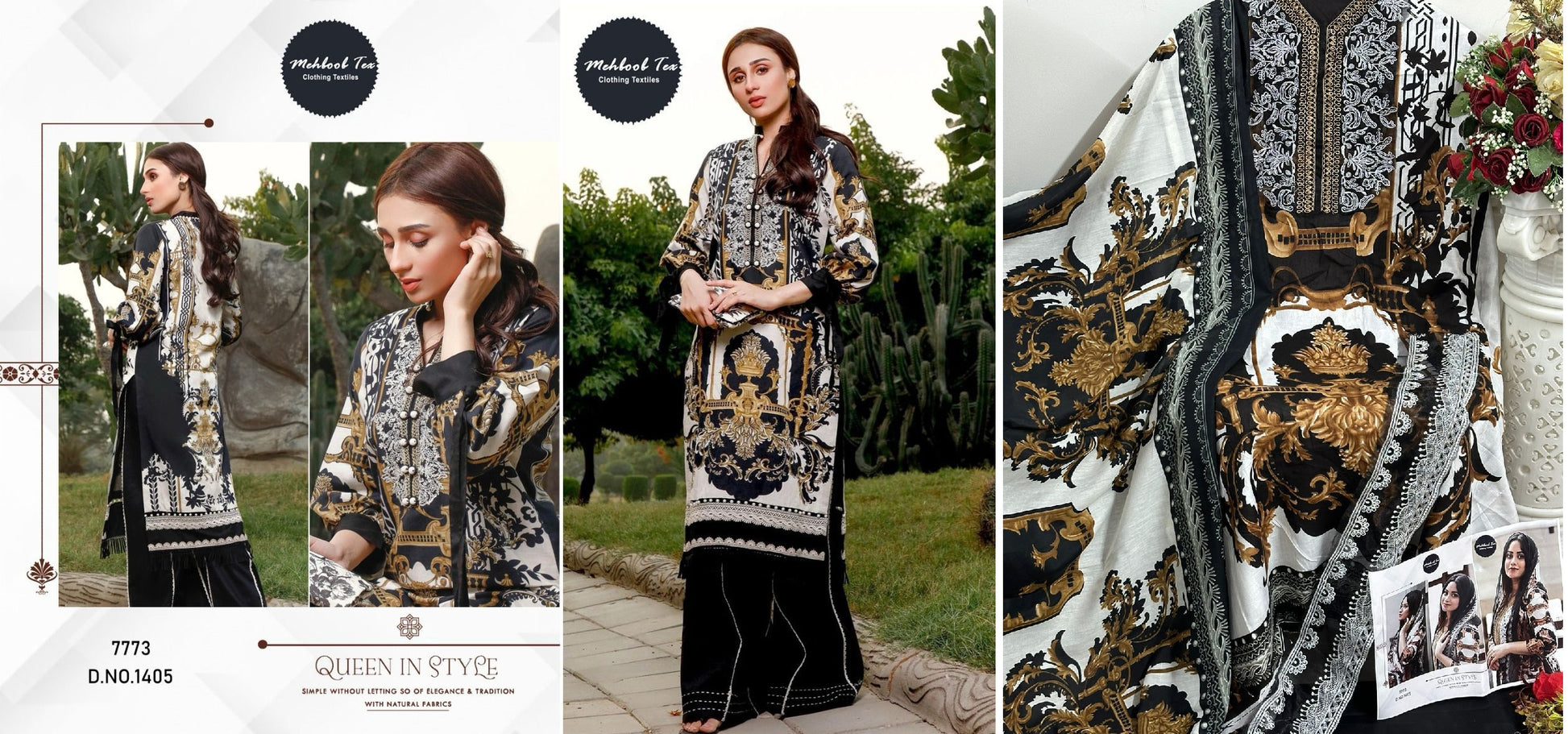 1405Needle Wonder Mehboob Tex Pakistani Salwar Suits