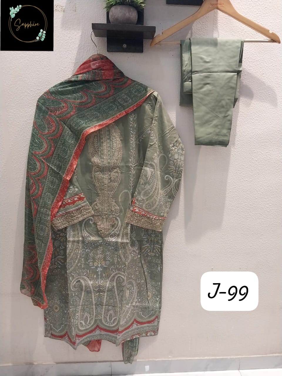 Jazmin Vol 99 Pista Sapphire Pakistani Readymade Suits