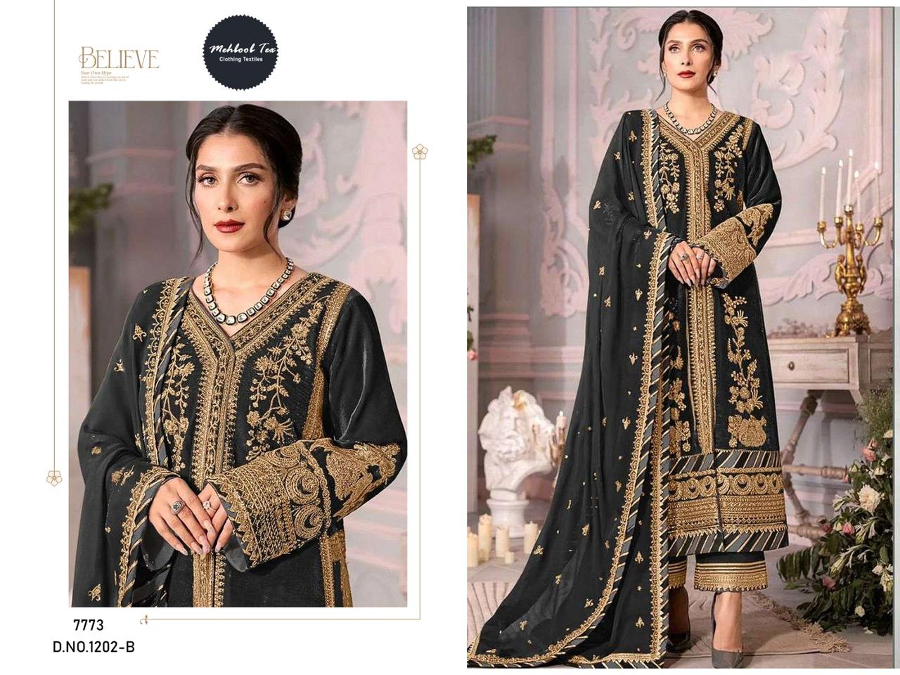 1202-B Mehboob Tex Pakistani Salwar Suits