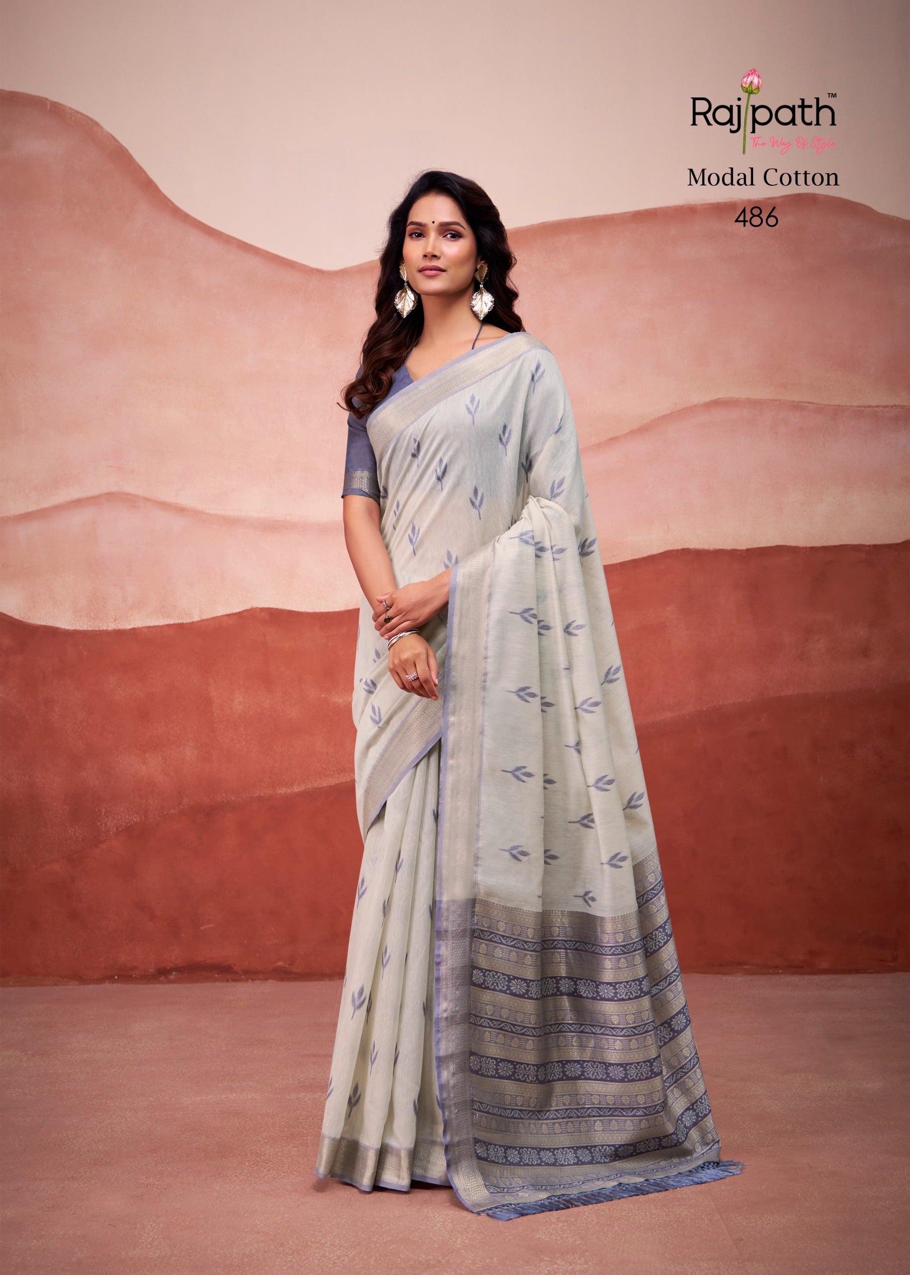486 Mango Doli Rajpath Modal Cotton Sarees