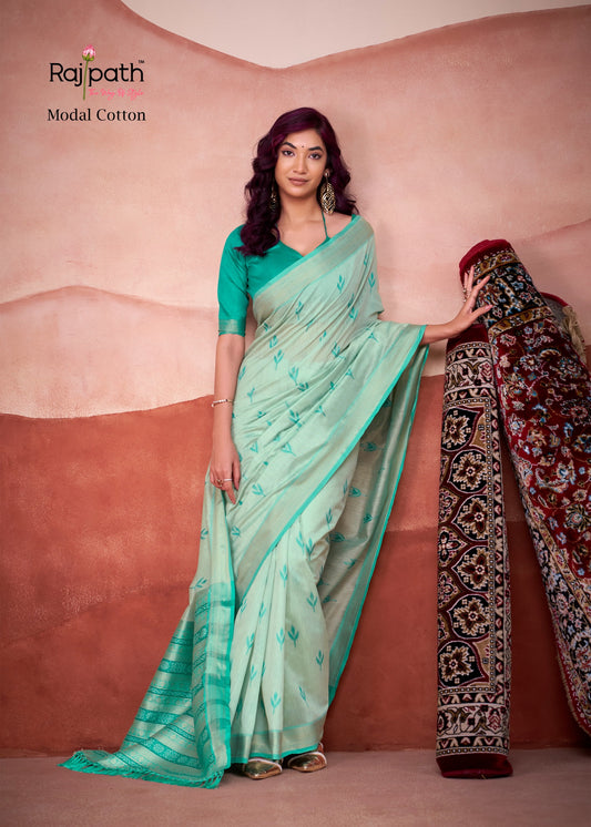 487 Mango Doli Rajpath Modal Cotton Sarees