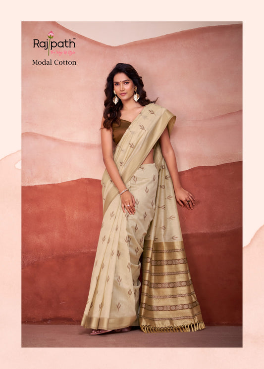 489 Mango Doli Rajpath Modal Cotton Sarees