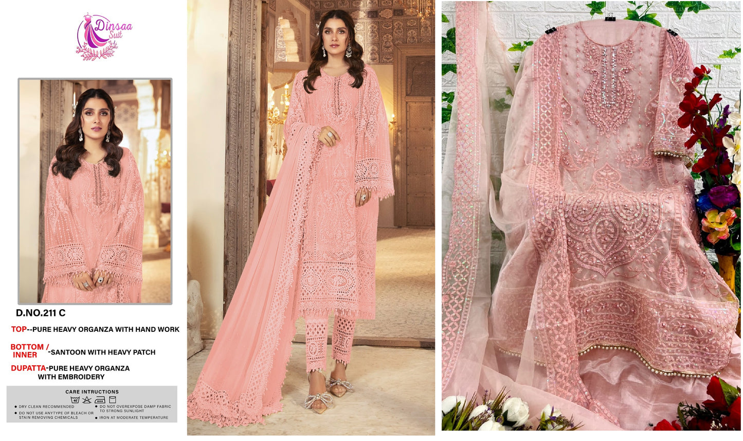 211-C Dinsaa Suit Pakistani Salwar Suits