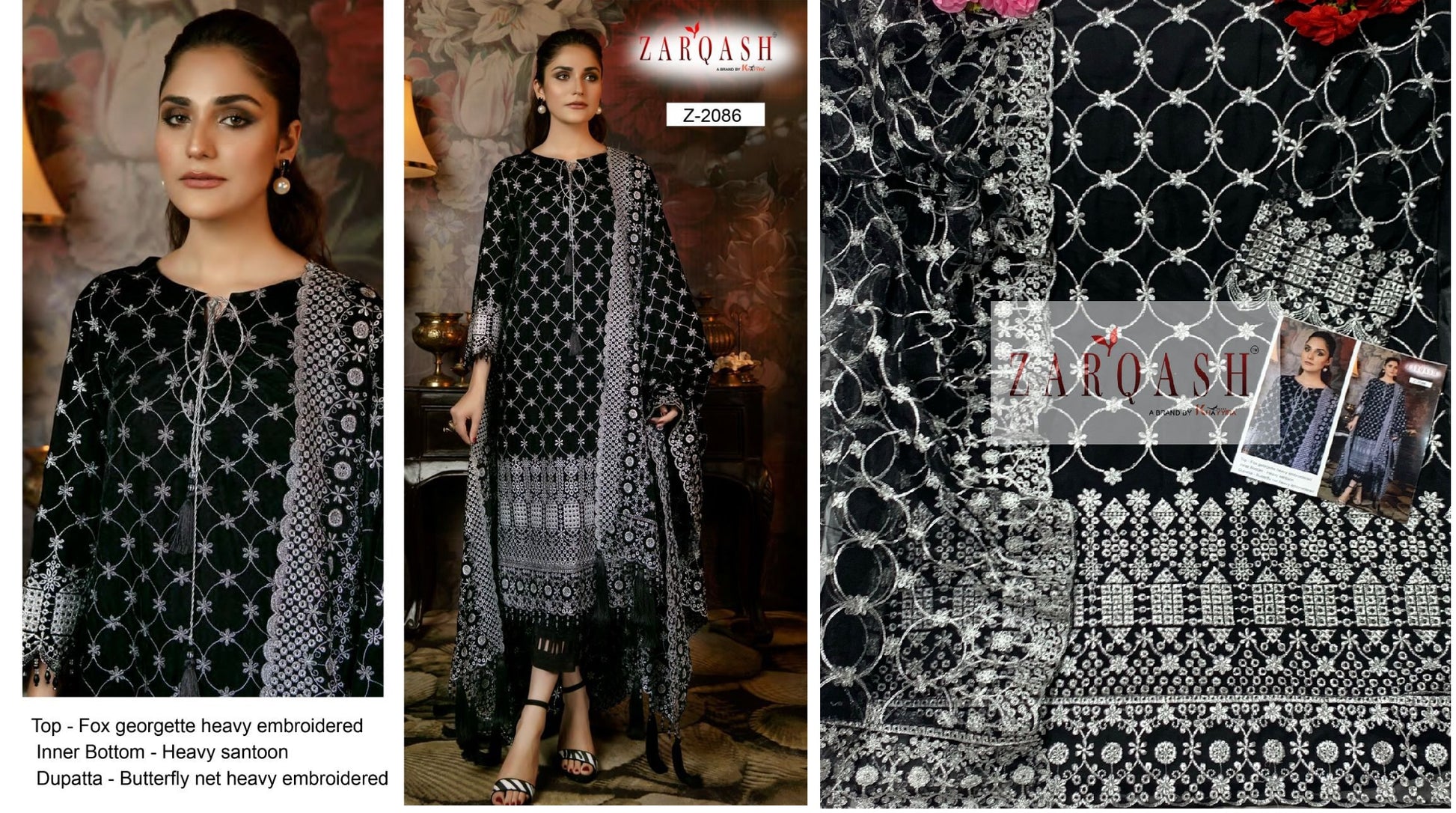 Z-2086 Zarqash Pakistani Salwar Suits