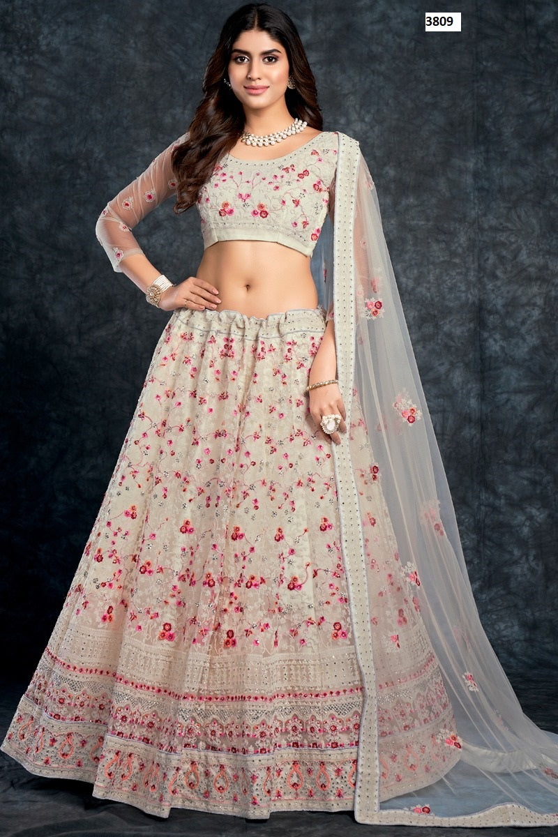 3809 Bridal Saga Aahvan Designs Lehenga Choli