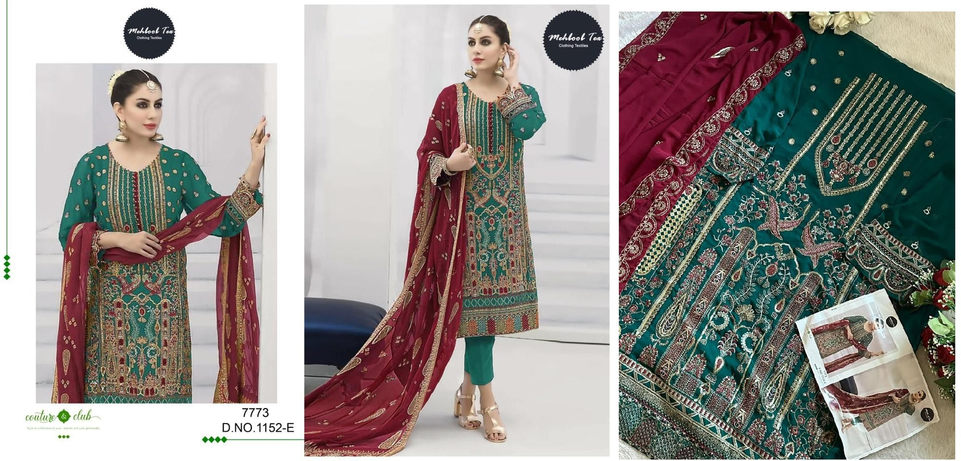 1152E Mehboob Tex Pakistani Salwar Suits