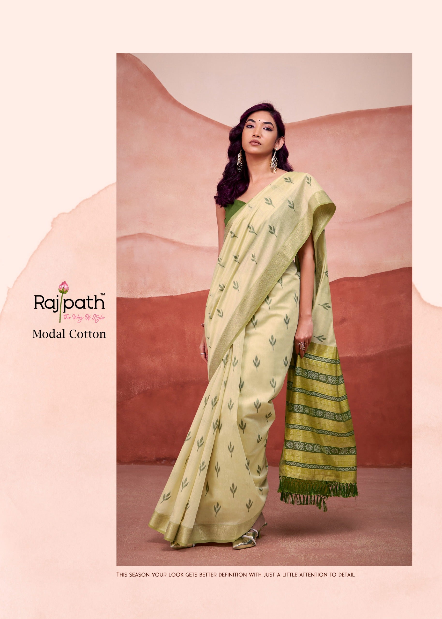 491 Mango Doli Rajpath Modal Cotton Sarees