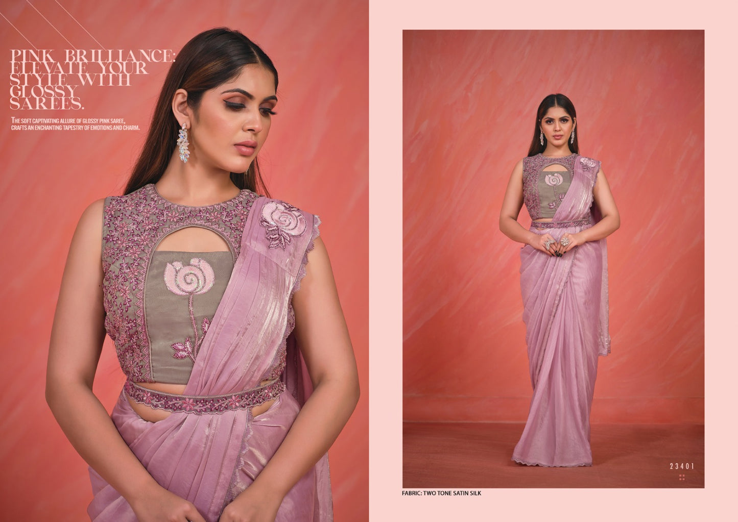 23401 Mohmanthan Mahotsav Ready To Wear Saree