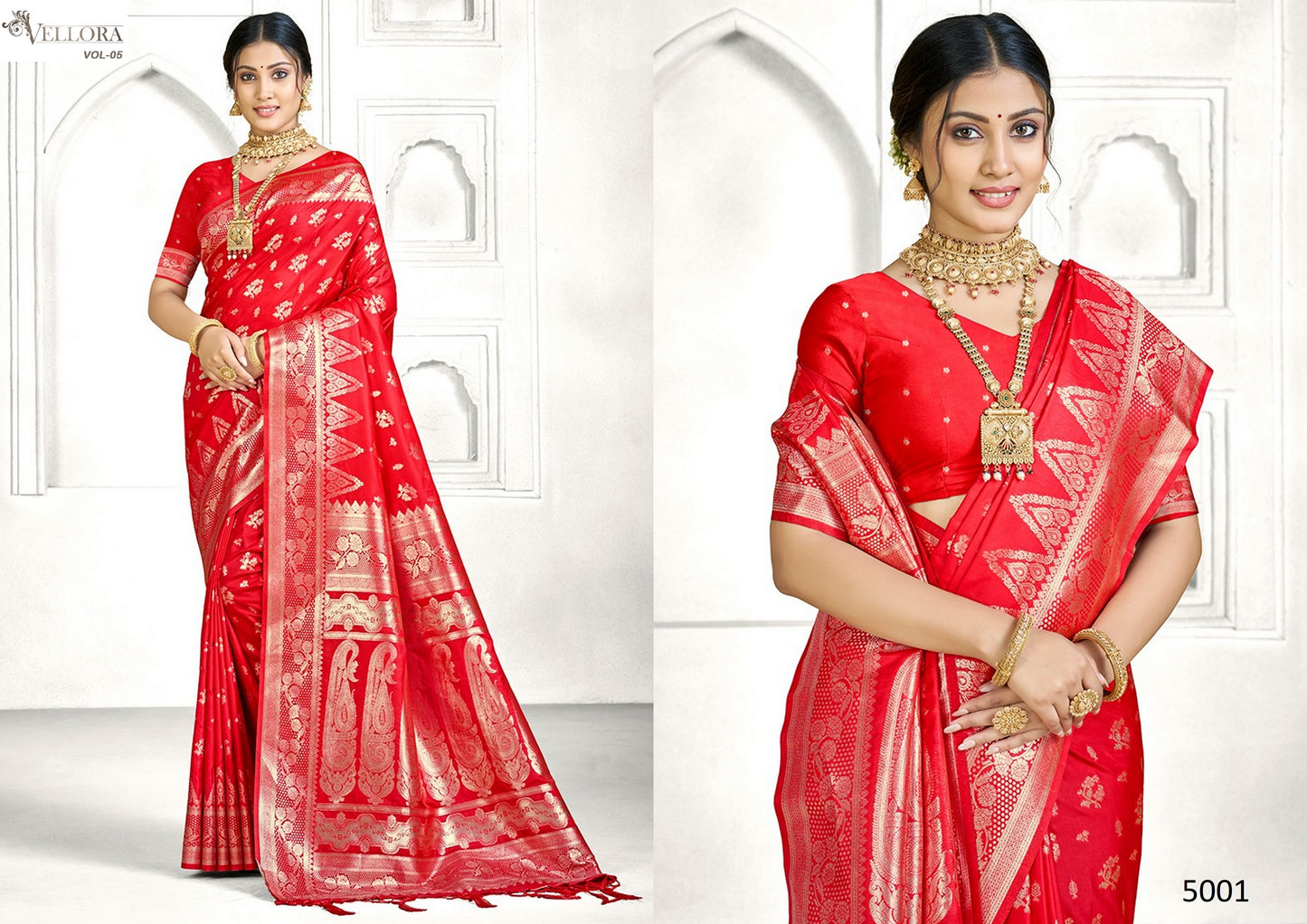 5001 Vol 5 Vellora Banarasi Silk Sarees