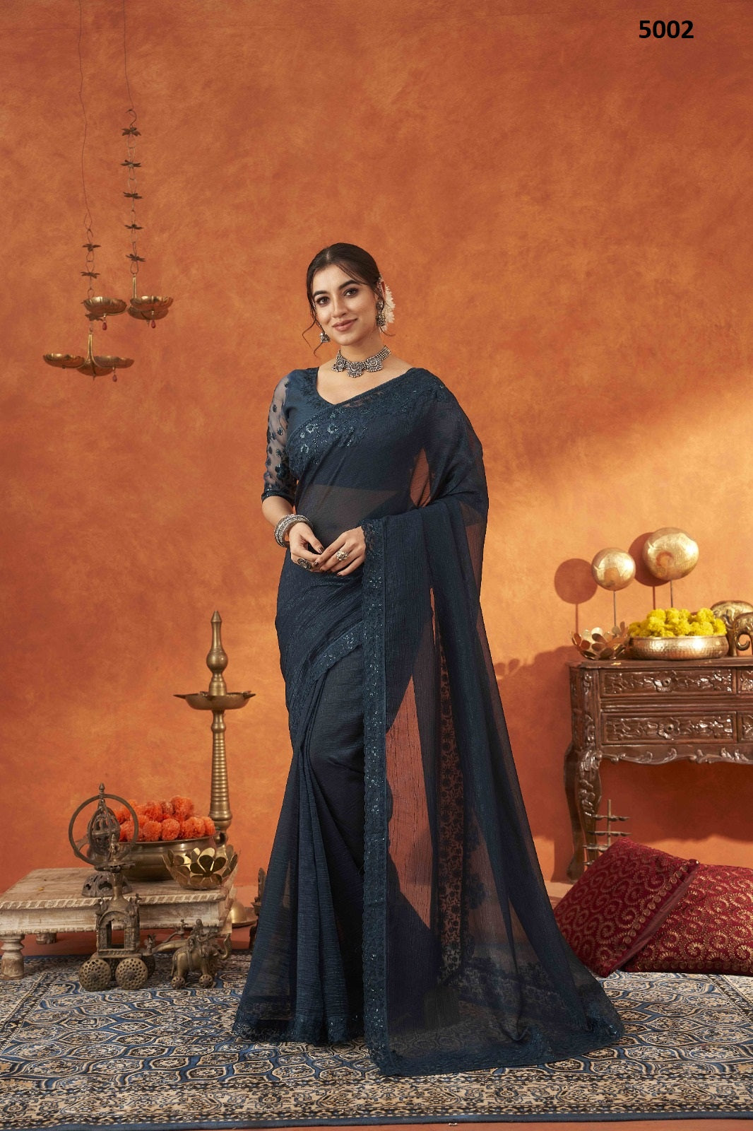 5002 Anamika Suma Designer Blooming Sarees