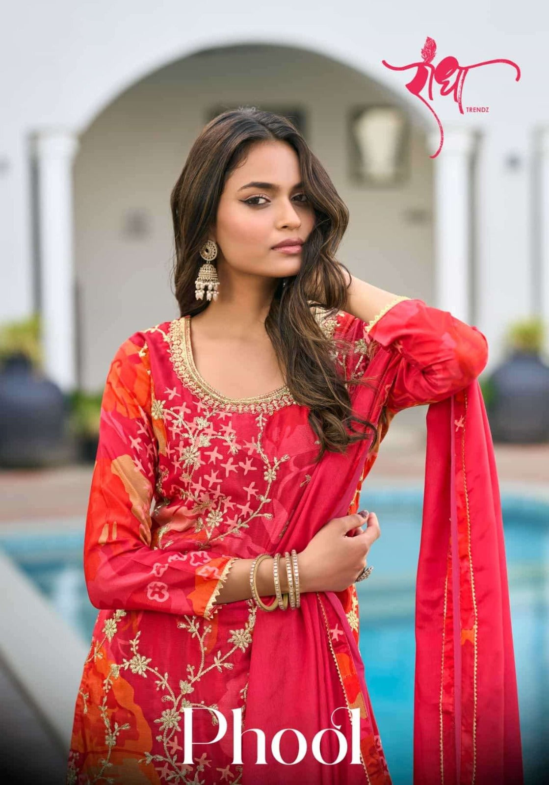 5002 Phool Radha Trendz Premium Chinon Readymade Suits