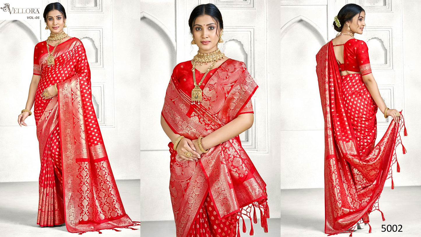 5002 Vol 5 Vellora Banarasi Silk Sarees