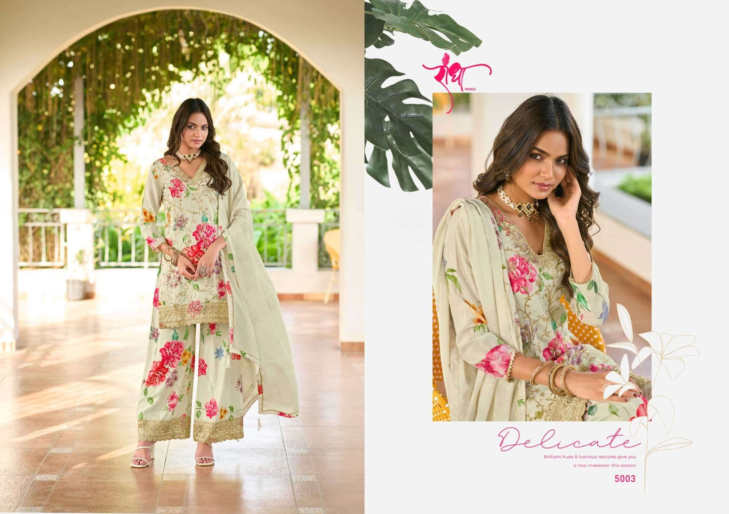 5003 Phool Radha Trendz Premium Chinon Readymade Suits