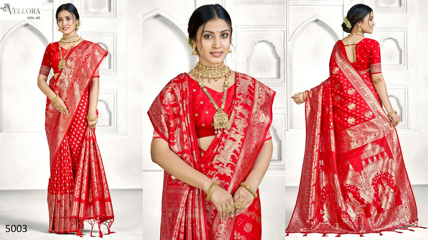 5003 Vol 5 Vellora Banarasi Silk Sarees