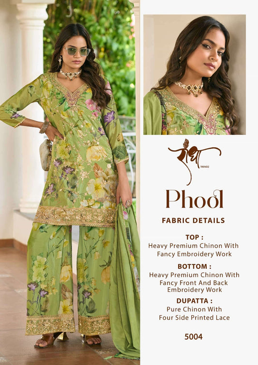 5004 Phool Radha Trendz Premium Chinon Readymade Suits