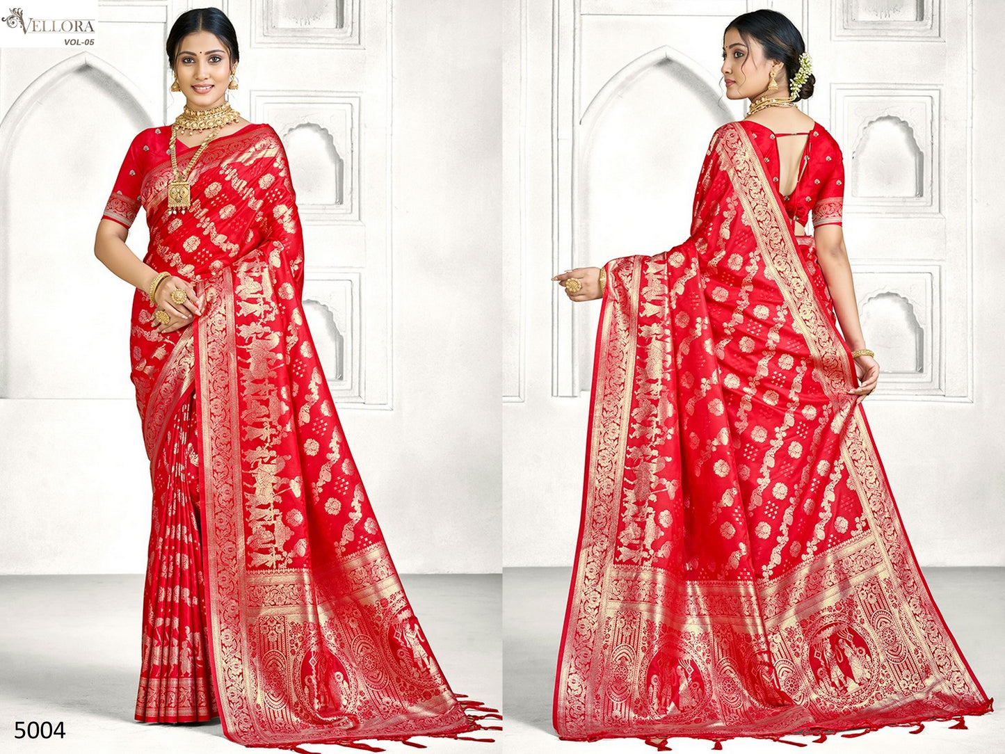 5004 Vol 5 Vellora Banarasi Silk Sarees