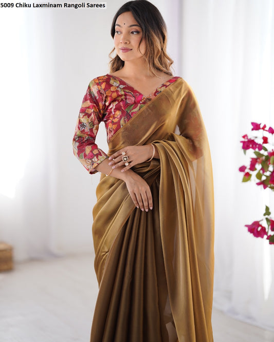 5009 Chiku Laxminam Rangoli Sarees