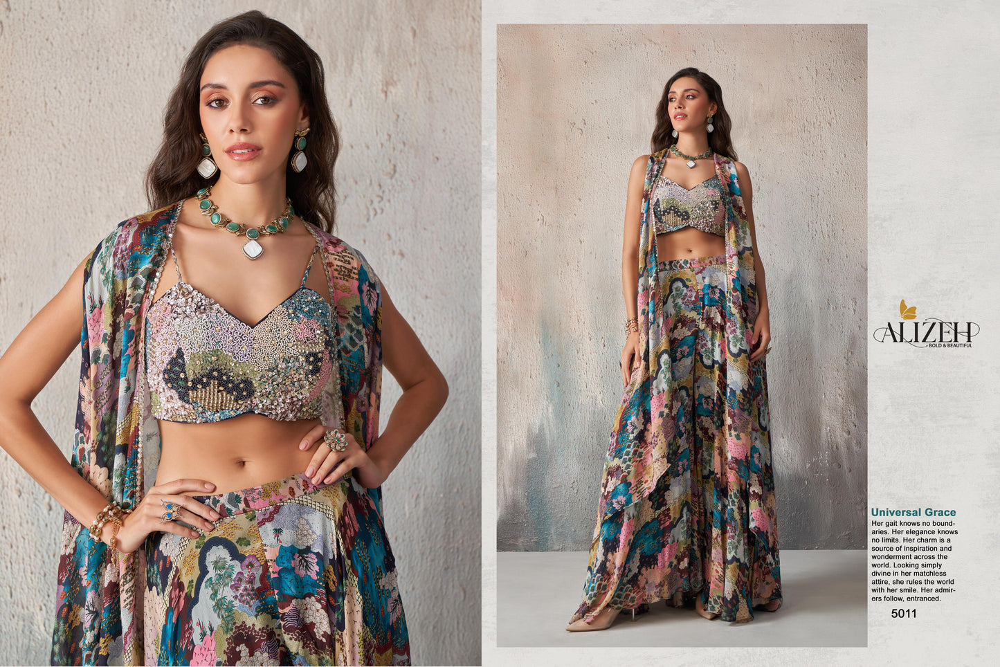 5011 Alizeh Khatli Work Readymade Lehenga Choli