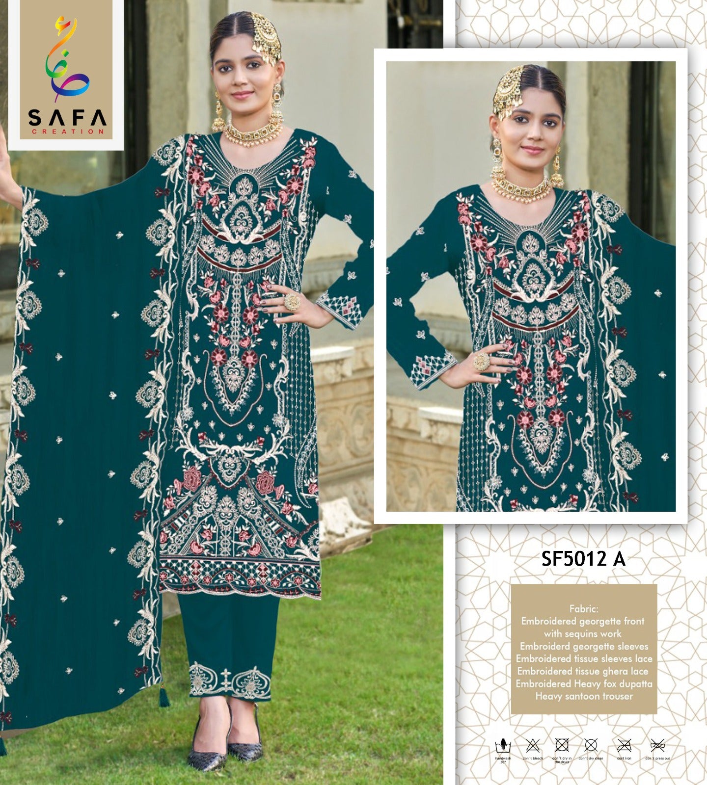 5012A Safa Creation Pakistani Salwar Suits