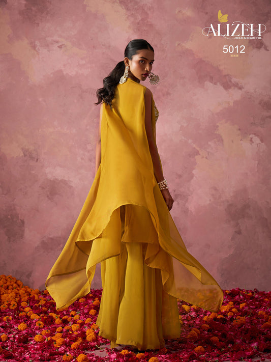 5012 Rang Alizeh Organza Indowestern Pair