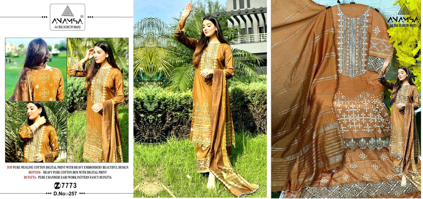 257 Anamsa Pakistani Salwar Suits