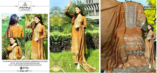 257 Anamsa Pakistani Salwar Suits