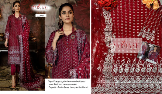 Z-2087 Zarqash Pakistani Salwar Suits