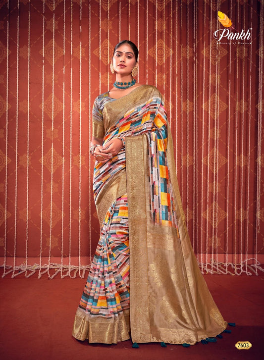 7603 Swastik Pankh Sarees