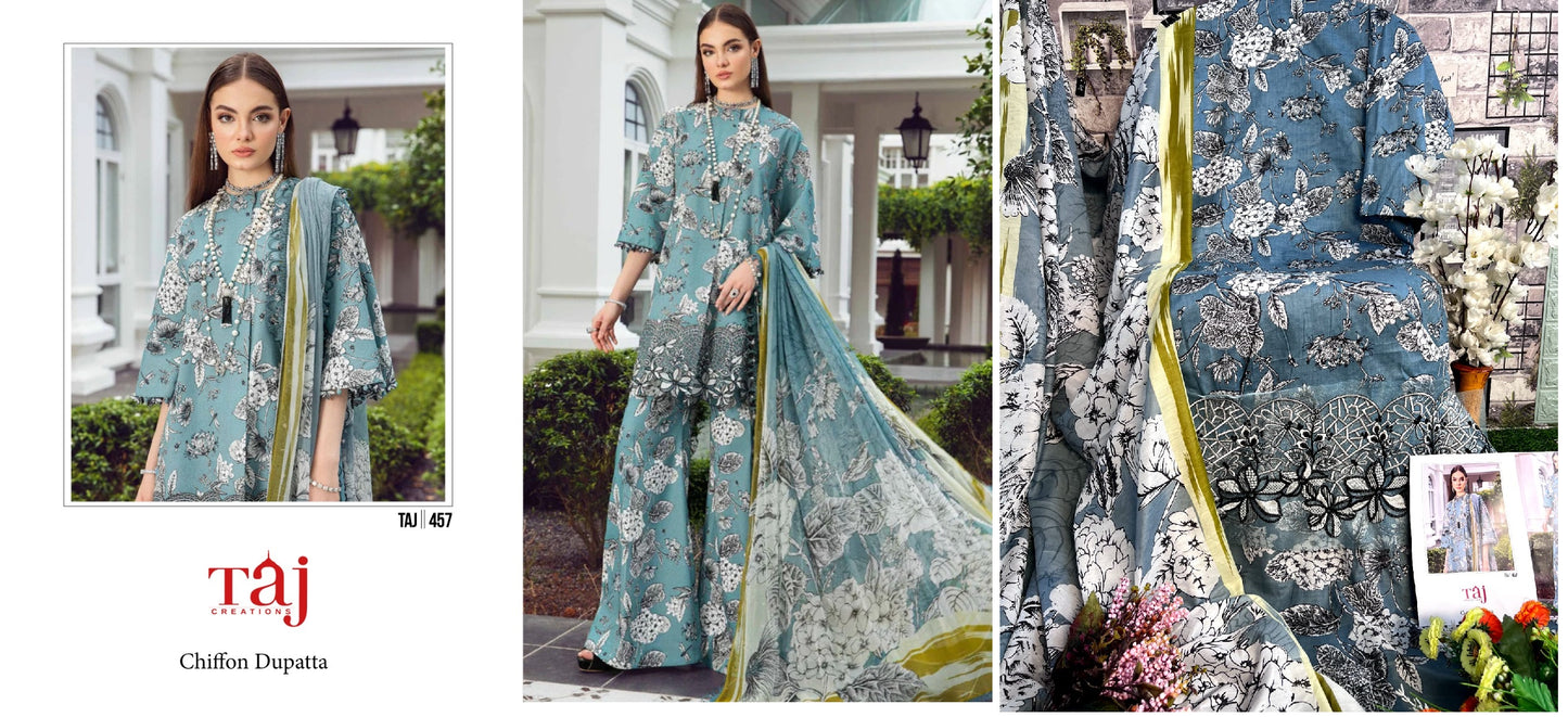 457 Taj Creations Pakistani Salwar Suits