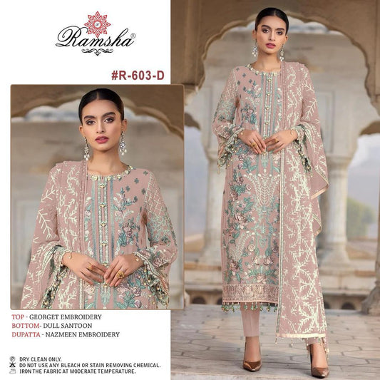 603D Ramsha Pakistani Salwar Suits