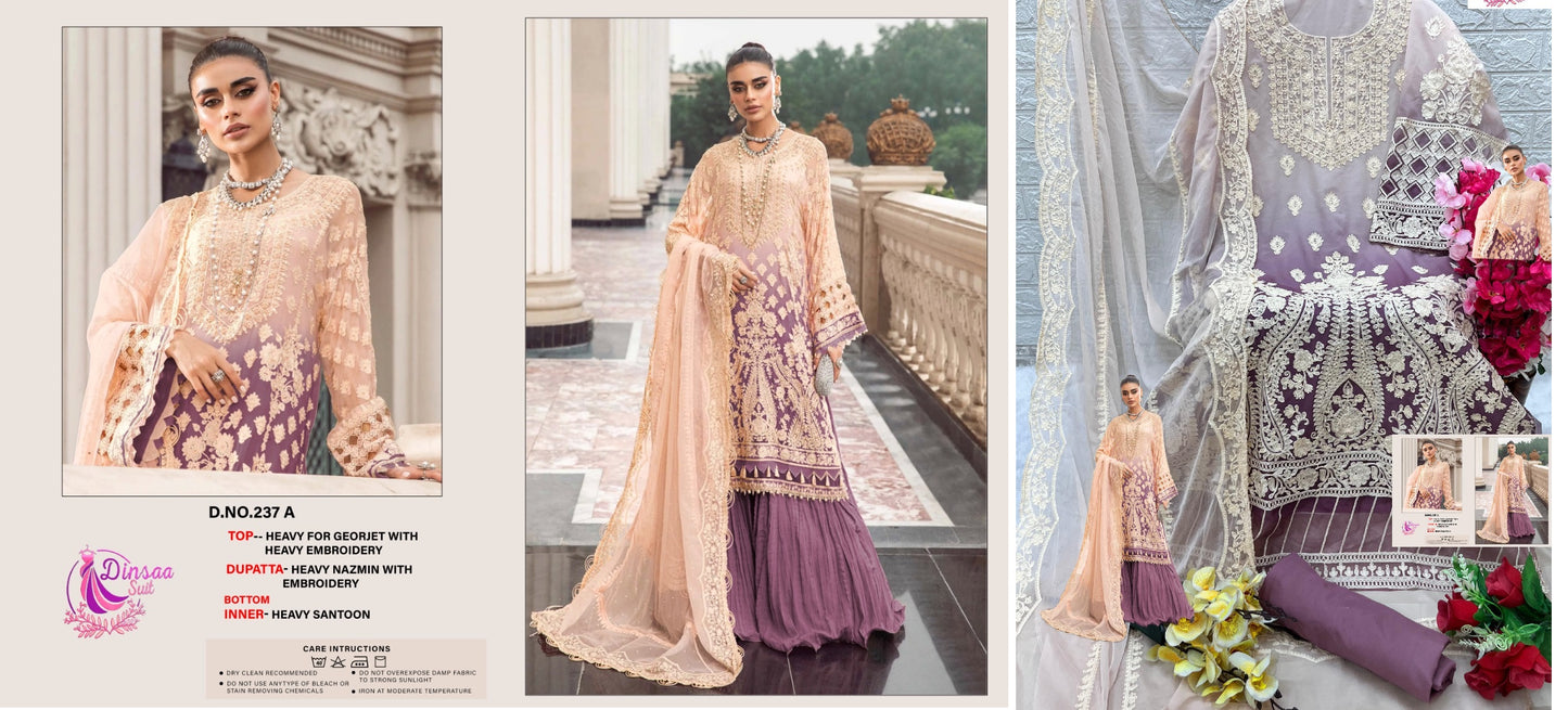 237A Dinsaa Suit Pakistani Salwar Suits