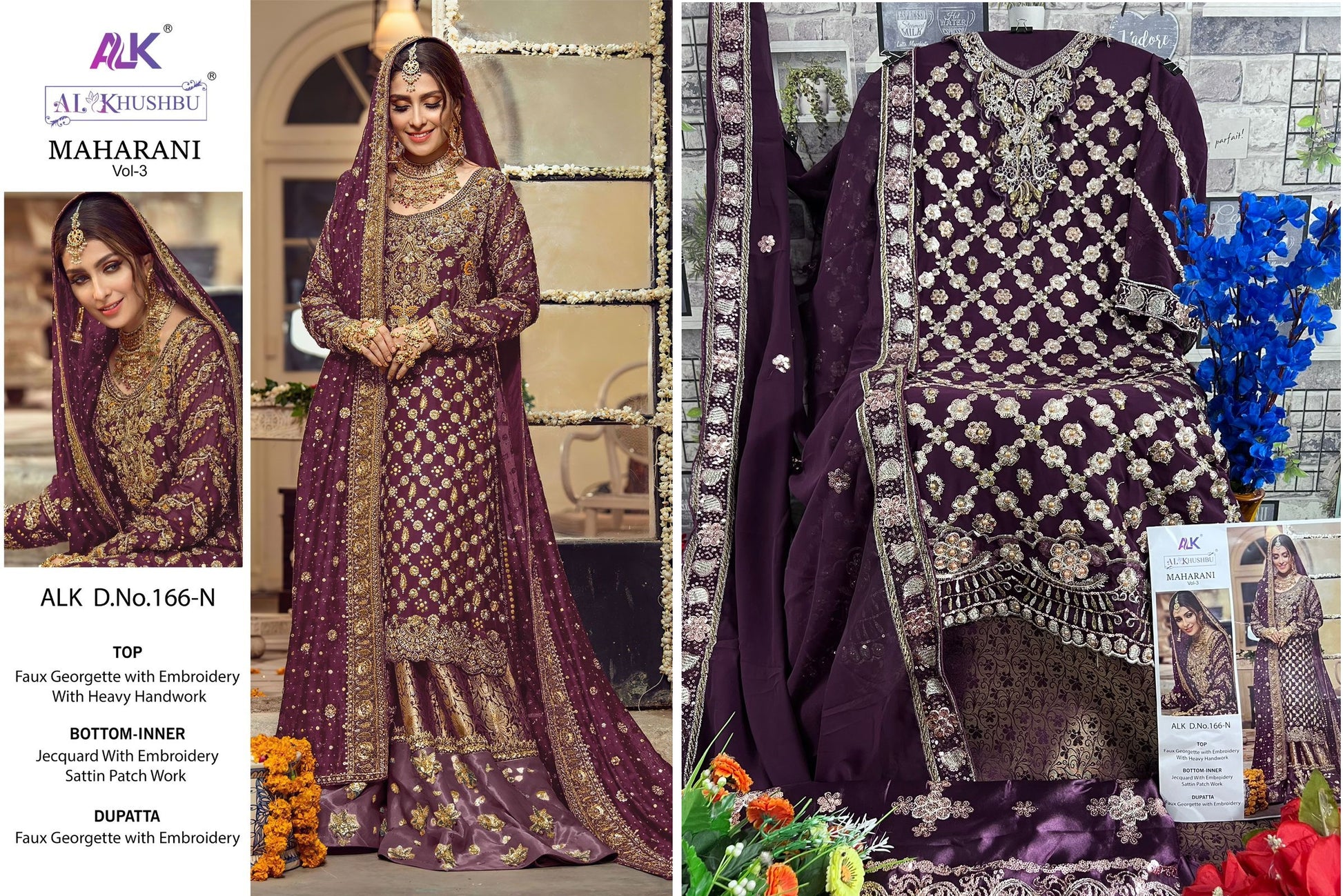166N Alk Pakistani Salwar Suits