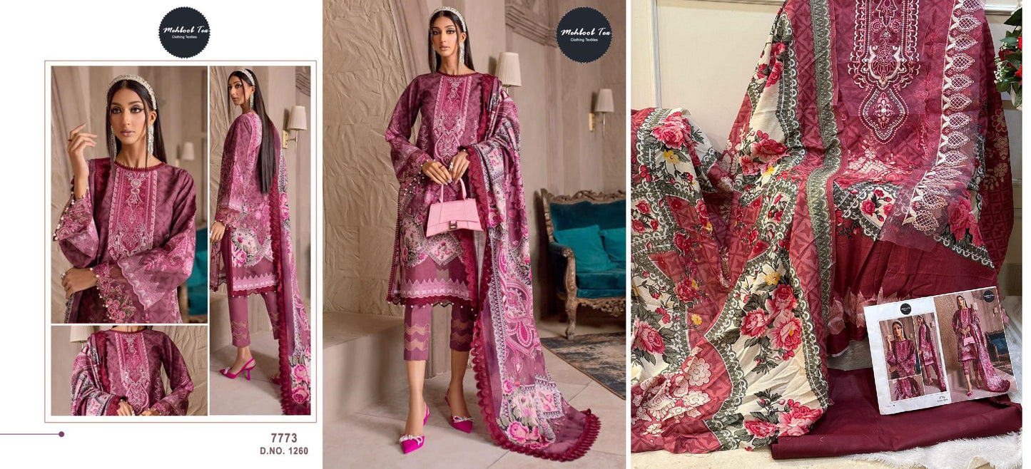 1260 Mehboob Tex Pakistani Salwar Suits