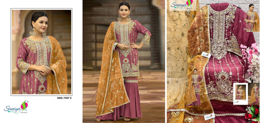 7047C Saniya Trendz Pakistani Salwar Suits