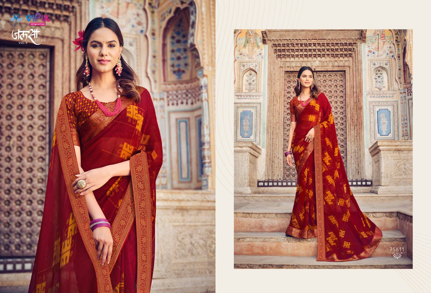 75611 Jalsa Vol 6 Vipul Sarees