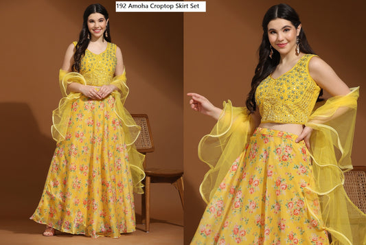 192 Amoha Croptop Skirt Set