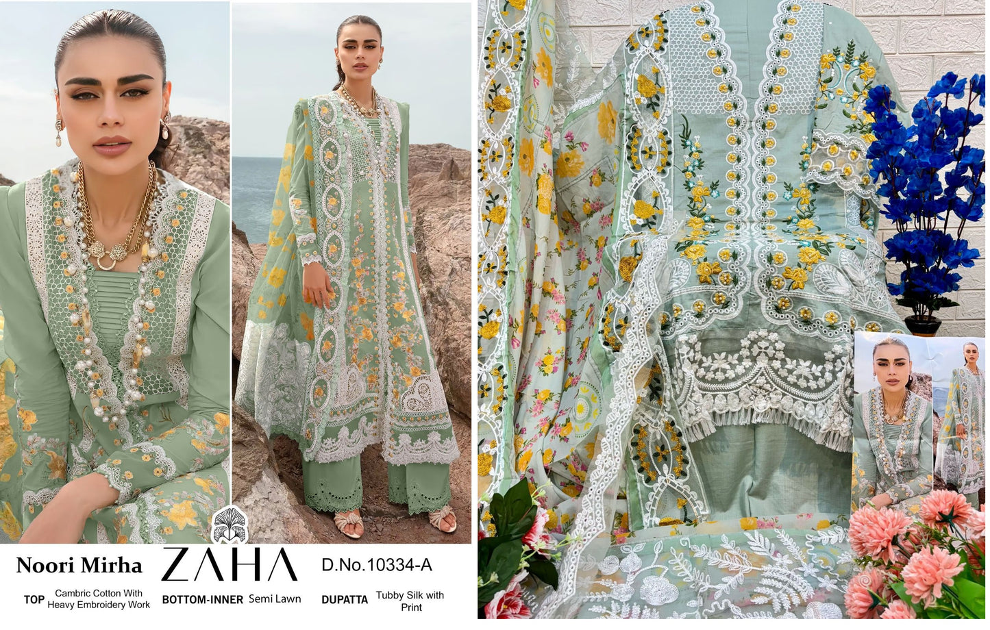 10334A Noori Mirha Zaha Pakistani Salwar Suits