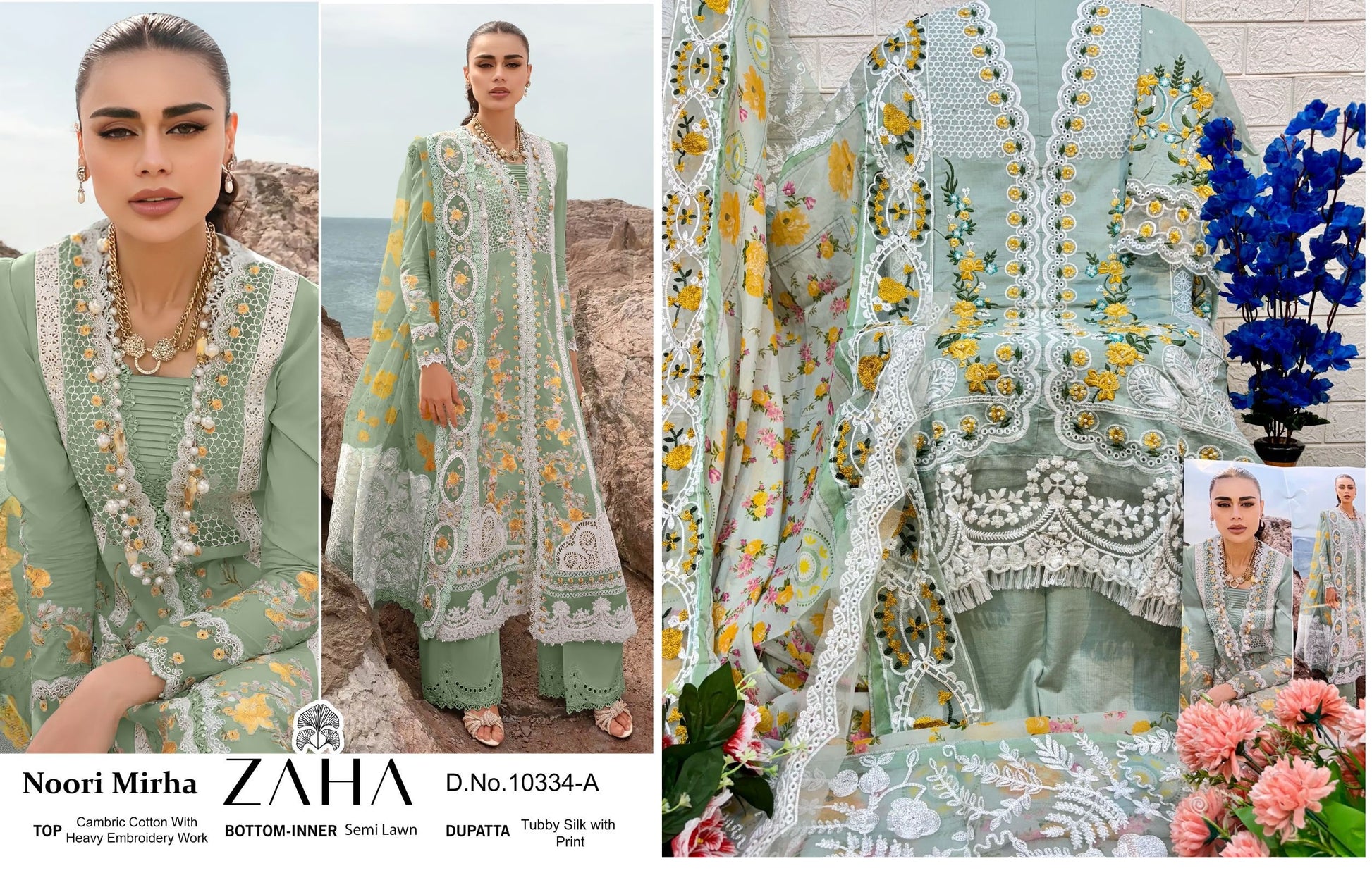10334A Noori Mirha Zaha Pakistani Salwar Suits