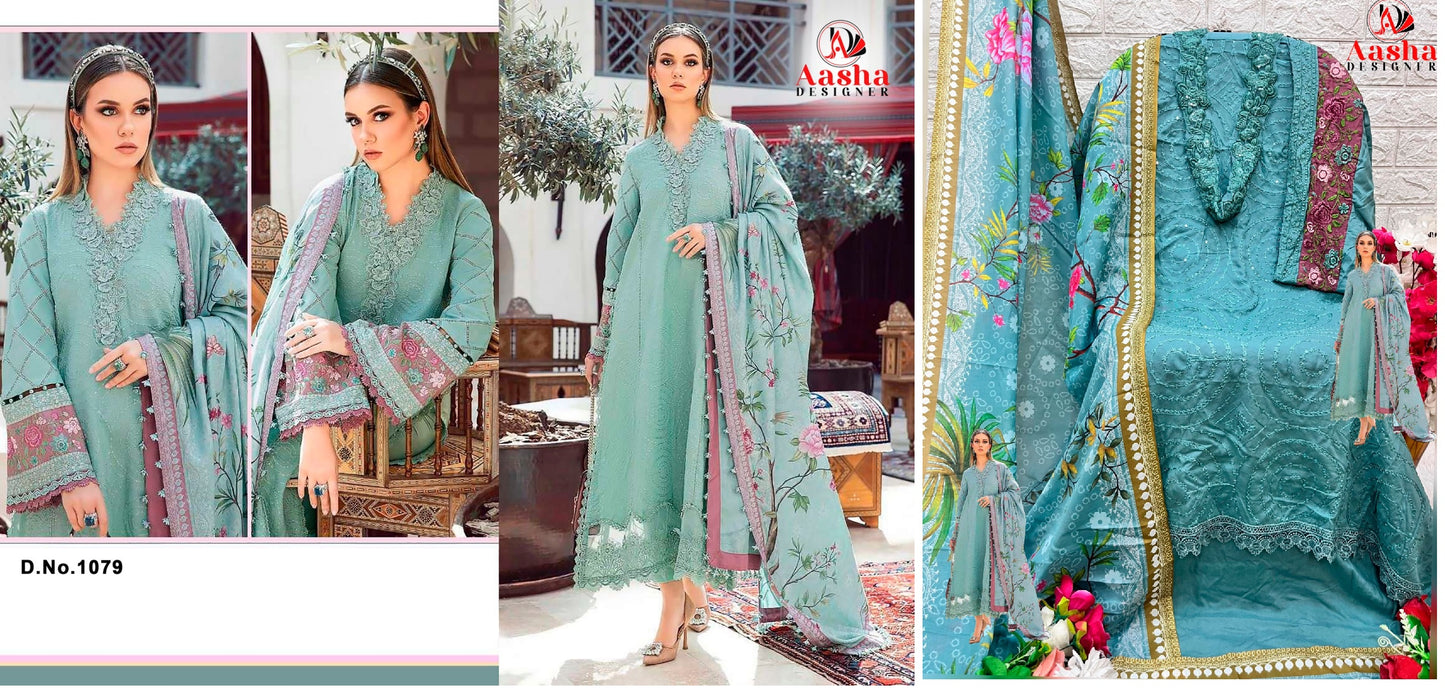 1079 Aasha Designer Pakistani Salwar Suits