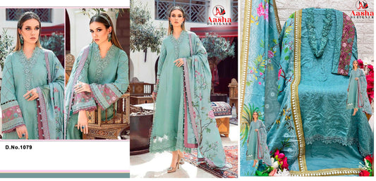 1079 Aasha Designer Pakistani Salwar Suits