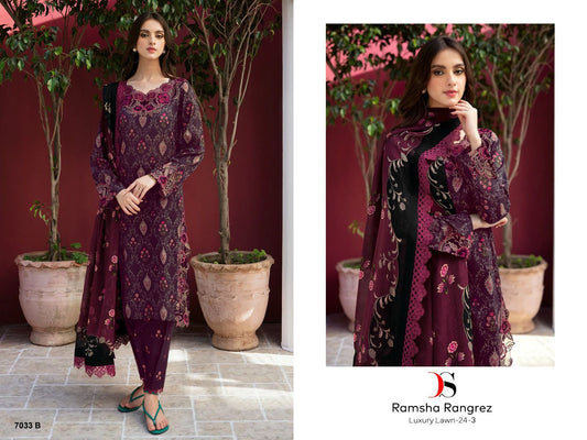 7033B Ramsha Rungrez 24-3 Deepsy Pakistani Salwar Suits