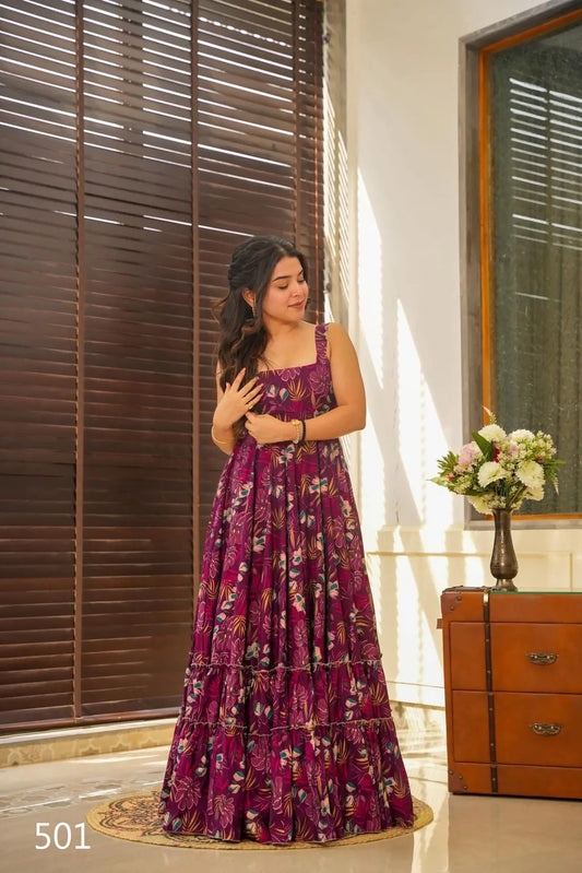 501 Clora Vol 5 Lucaya Digital Printed One Piece Gown