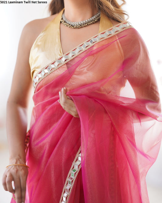 5021 Laxminam Twill Net Sarees