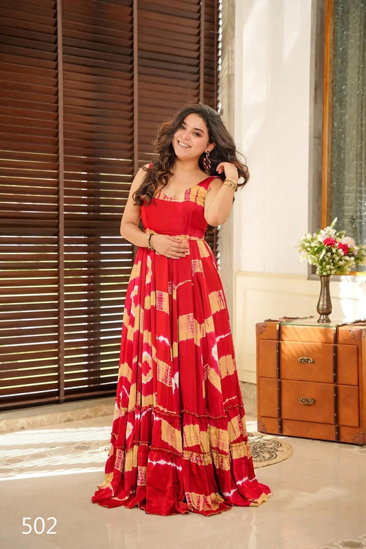 502 Clora Vol 5 Lucaya Digital Printed One Piece Gown