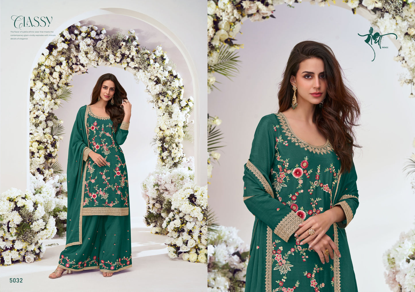 5032 Suhagan Radha Trendz Premium Chinon Readymade Suits
