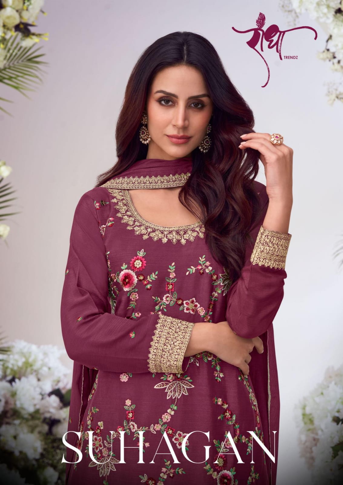 5033 Suhagan Radha Trendz Premium Chinon Readymade Suits