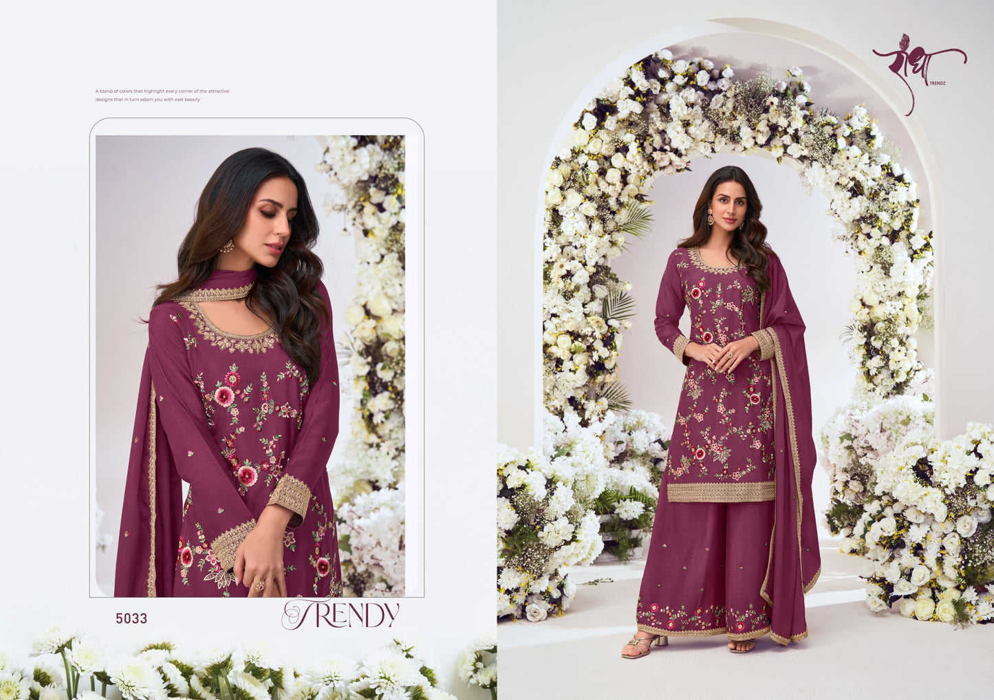 5033 Suhagan Radha Trendz Premium Chinon Readymade Suits