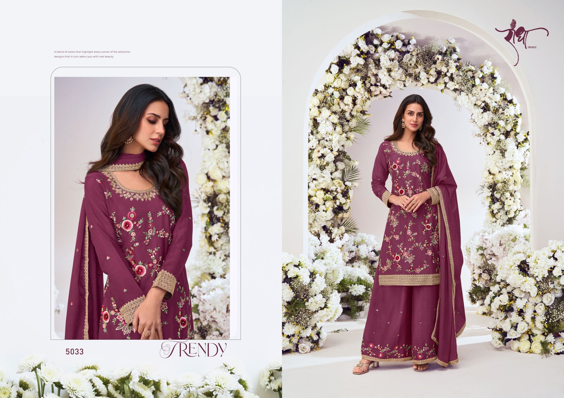 5033 Suhagan Radha Trendz Premium Chinon Readymade Suits