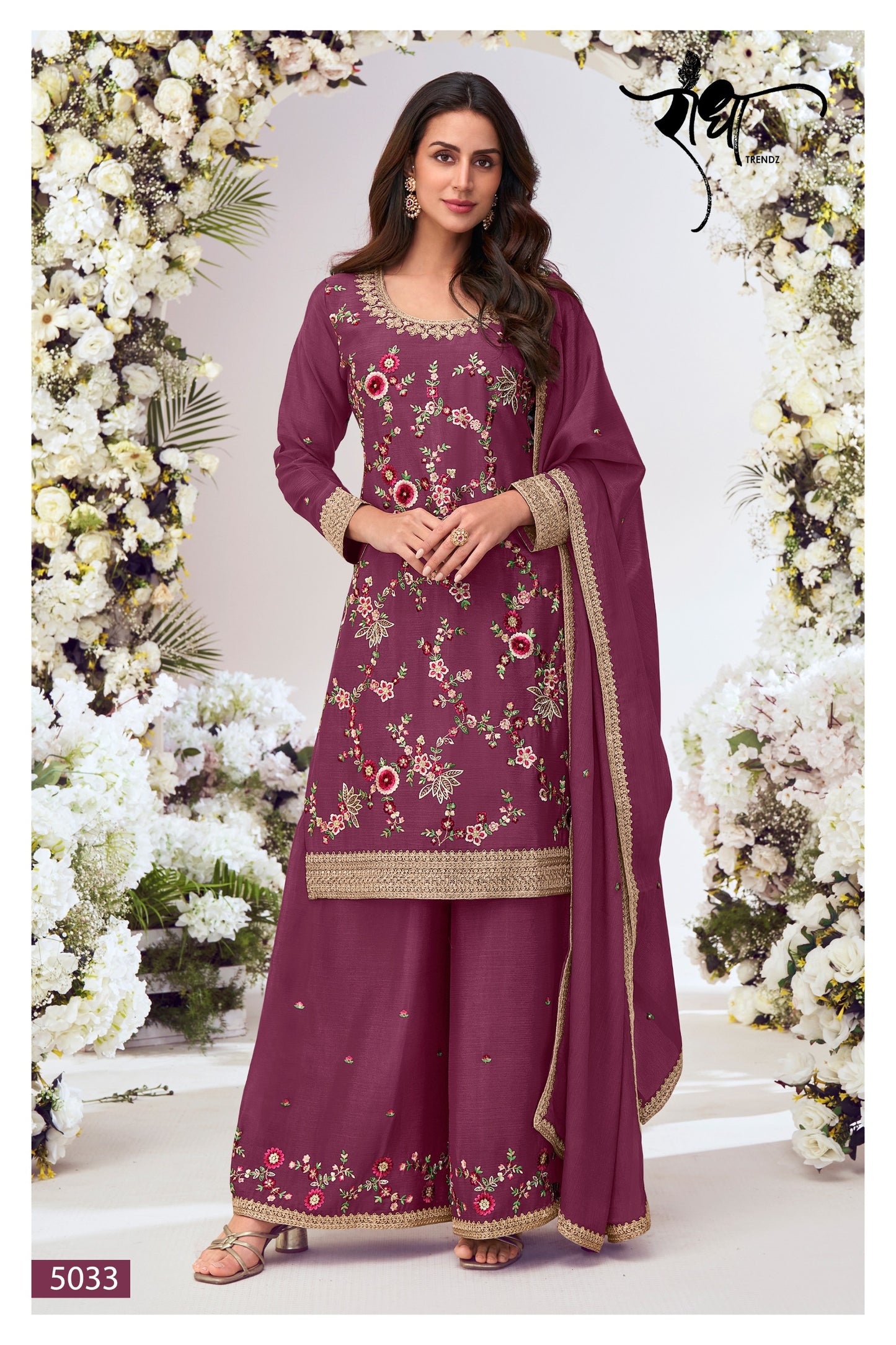 5033 Suhagan Radha Trendz Premium Chinon Readymade Suits